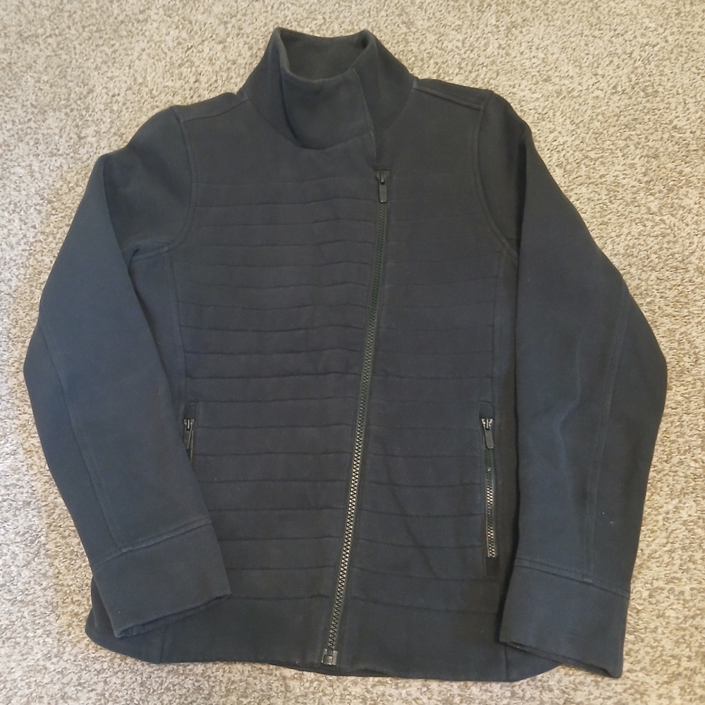 Lululemon Fleece Be True Full Zip Moto Jacket Women's Size 2